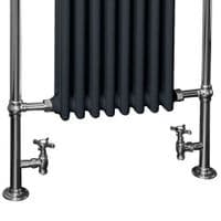 Victorian Anthracite Traditional Heated Towel Radiator 952mm x 659mm