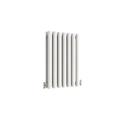 White Oval Column Horizontal Central Heating Double Radiators ( All Sizes )