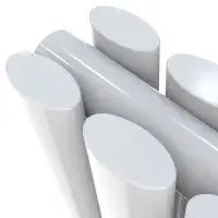 White Oval Column Vertical Central Heating Double Radiator 1600mm x 236mm