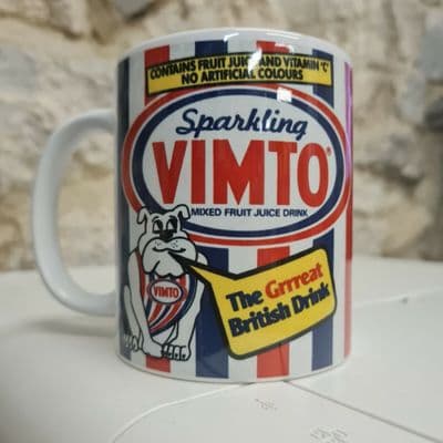 1986 British Soft Drinks retro pop Mug Cup 1970s nostalgic Quatro Irn Bru Corona