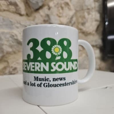 388 Severn Sound Radio Cup Mug UK 1980s BBC ILR Heart Gloucester