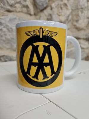 AA Automobile Association mug cup retro vintage logo nostalgia motoring