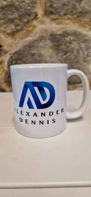 Alexander Dennis bus Cup Mug British Manufacturer 2022 logo coaches