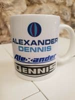 Alexander Dennis bus Cup Mug British Manufacturer old and current logos coaches
