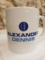 Alexander Dennis bus Cup Mug British Manufacturer Scotland Wright MCW