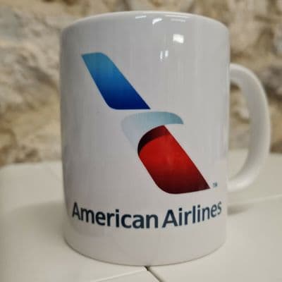 American Airways logo cup mug airlines USA