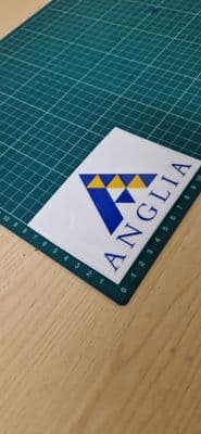 Anglia TV 80s 90s STICKER Decal for car, laptop, any surface Nostalgia