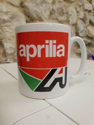 Aprilia Italian Motorcycle manufacturers Cup Mug Aprilia motor racing italia