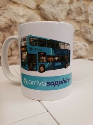 Arriva Sapphire Double Deck Bus Cup Mug Transport Buses Enthusiasts Staff