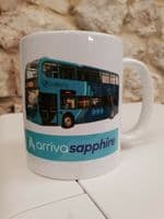 Arriva Sapphire Double Deck Bus Cup Mug Transport Buses Enthusiasts Staff