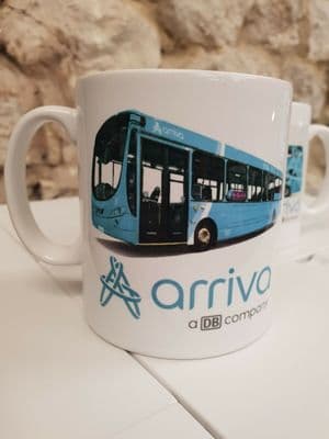 Arriva Single Deck Bus Cup Mug driver buses enthusiast gift