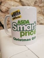 Asda Smart Price Christmas Present Cup Mug funny daft gift no frills 80s 90s 00s