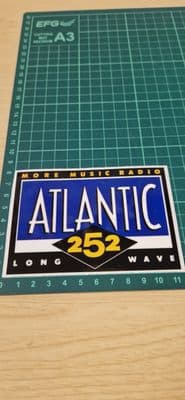 Atlantic 252 Longwave Radio STICKER Decal for car, laptop, any surface ILR