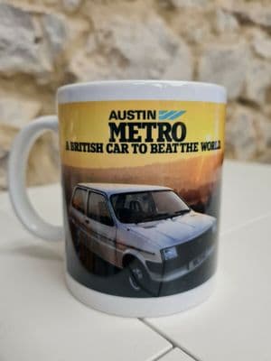 Austin mini metro 1980s advert Cup Mug Gift Present