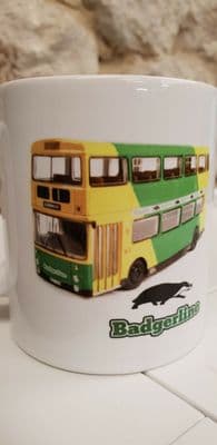 Badgerline Bus Cup Mug Leyland Atlantean Bristol buses