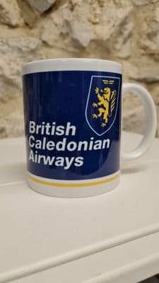 BCA British Caledonian Airways logo unofficial cup mug 1970s branding