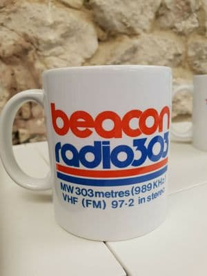 Beacon Radio 303 Wolverhampton Black Country Cup Mug UK 1970s ILR BBC