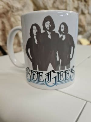 Bee Gees Mug Cup Gibb Brothers Night Fever Manchester legends
