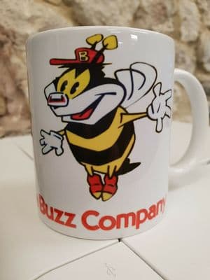 Bee Line Buzz Company Bus Cup Mug  1980s Sherpa minibus bus Manchester