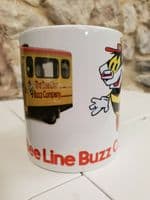 Bee Line Buzz Company Bus Cup Mug  1980s Sherpa minibus bus Manchester