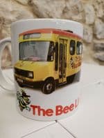 Bee Line Buzz Company Bus Cup Mug  1980s Sherpa minibus bus Manchester