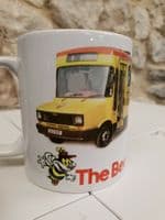 Bee Line Buzz Company Bus Cup Mug  1980s Sherpa minibus bus Manchester