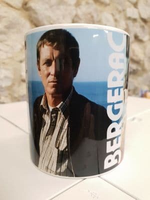 Bergerac TV series Cup Mug John Nettles 1980s Jersey St Helier