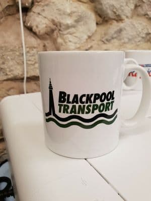Blackpool Transport old 90s bus Logo Cup Mug Blackpool Buses and Trams
