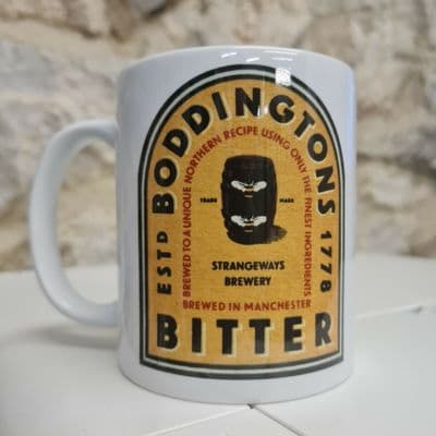 Boddingtons Cup Mug Strangeways Brewery Manchester retro nostalgic gift
