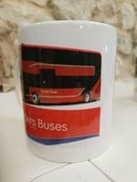 Borders Buses Bus Transport Cup Mug Enviro 400 new livery Perfect gift Scottish
