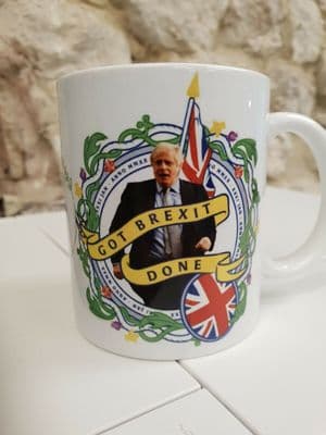 Boris Johnson Got Brexit Done Cup Mug Conservative Party BOJO commemorative