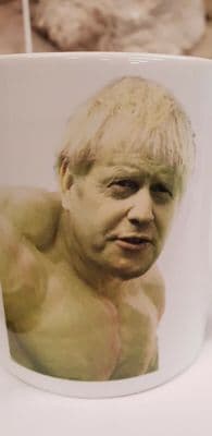 Boris Johnson Incredible Hulk Cup Mug Brexit Bojo PM Conservatives