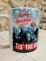 Boris Johnson Tis the season to be jolly careful Christmas Cup Mug Ho ho Bojo