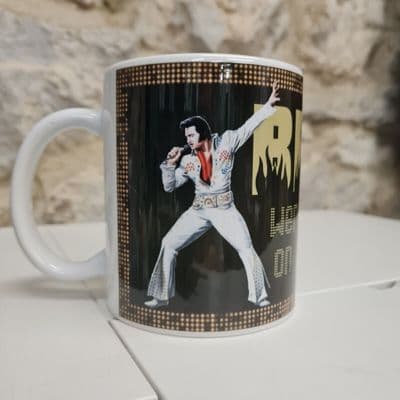 Brew Were Always on my Mind Elvis Presley Cup Mug funny gift fan uh huh huh