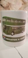 Brighton and Hove Bus Motor Services Cup Mug Daimler in full livery NBC group