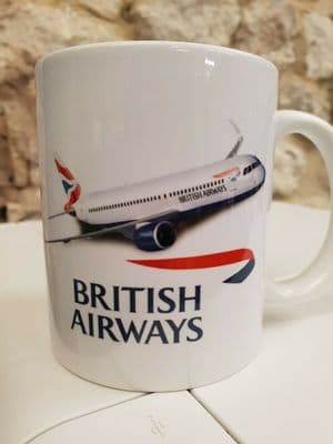 British Airways A320 Cup Mug perfect gift Aviation plane spotter enthusiast