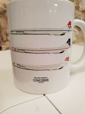 British Airways Concorde 1976 - 2003 Cup Mug perfect gift Aviation enthusiast