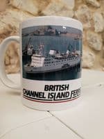 British Channel Island Ferries Corbierres mug cup ferry Jersey