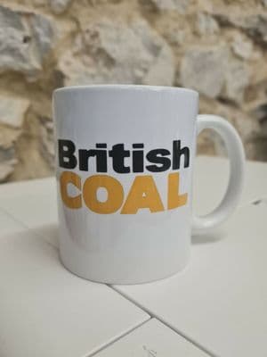 British Coal Cup Mug National Coal Board miners retro