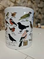 British Garden Birds mug cup birdwatcher beginner ideal gift twitcher