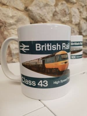 British Rail Class 43 HST Cup Mug BR 1980s High Speed Train Intercity 125