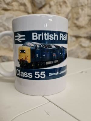 British Rail Class 55 'Deltic' Locomotive Cup Mug BR 1960s