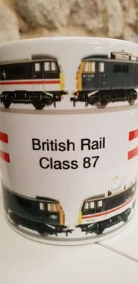 British Rail Class 87 Railway Cup Mug BR train