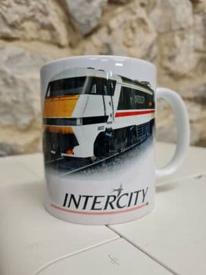 British Rail Class 91 Loco Cup Mug BR 1980s 91002 intercity 225 LNER train