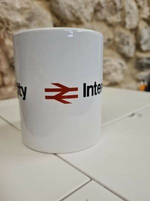 British Rail Inter-City cup mug train Network Rail Railway 1970s 1980s