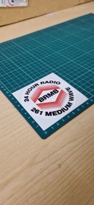 BRMB RADIO 70s 80s STICKER Decal for car, laptop, any surface Midlands