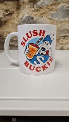 Buckfast SLUSH BUCKIE advertising mug cup UNOFFICIAL