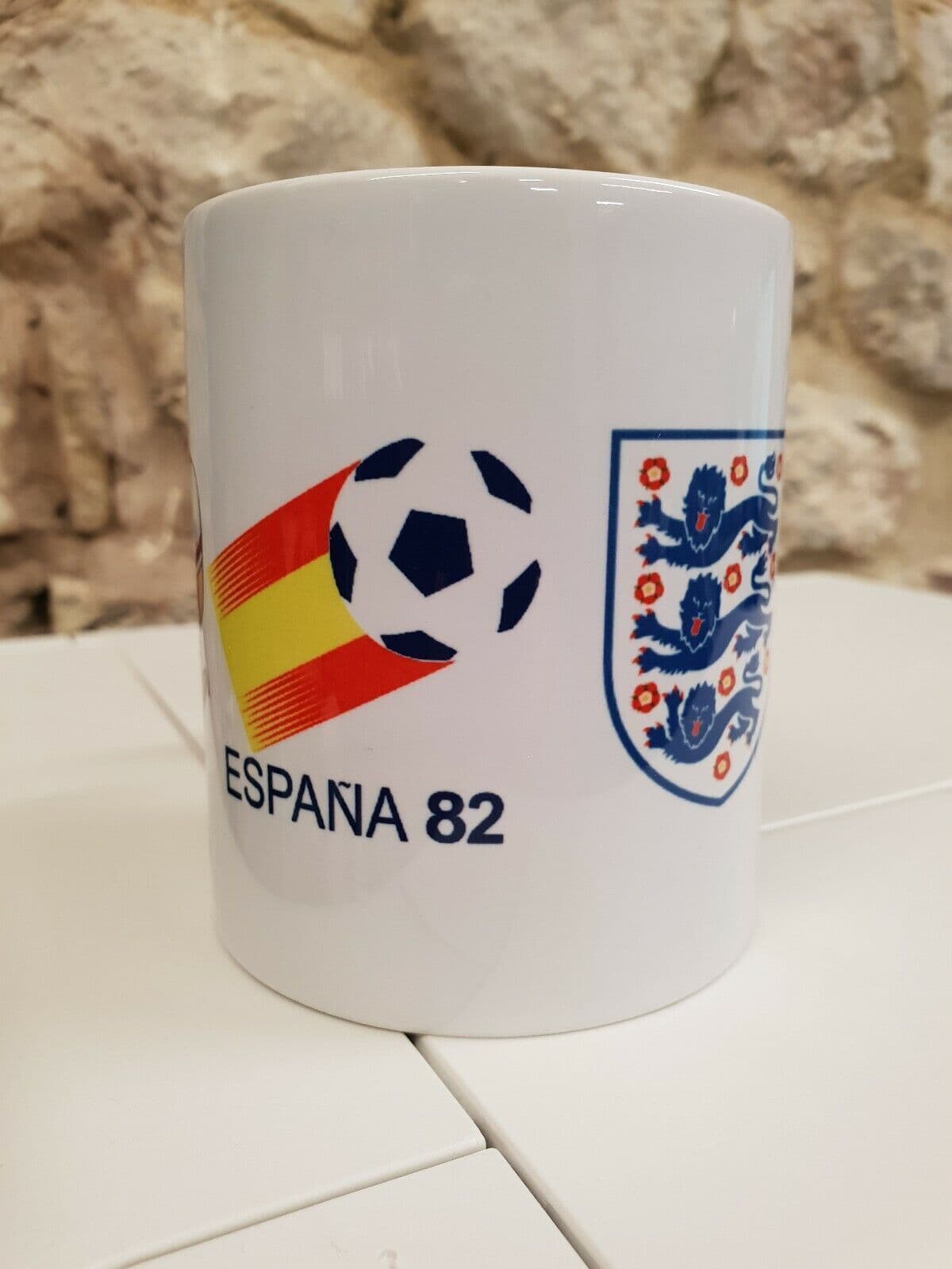 Mug Vintage Coupe Du Monde De Football 1982 Espagne – Rare, Vaisselle Collector
