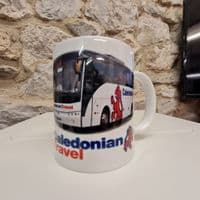 Caledonian Travel Bus Coach Cup Mug Travel Holidays Scotland coaches transport