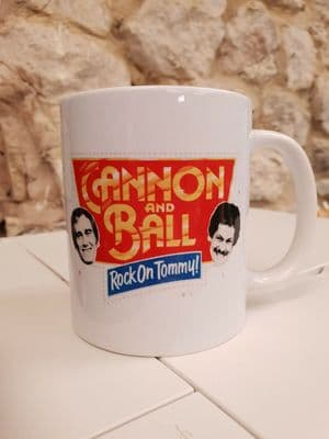 Cannon and Ball Rock on Tommy Cup Mug Bobby Ball Tommy Cannon TV 1980s retro itv